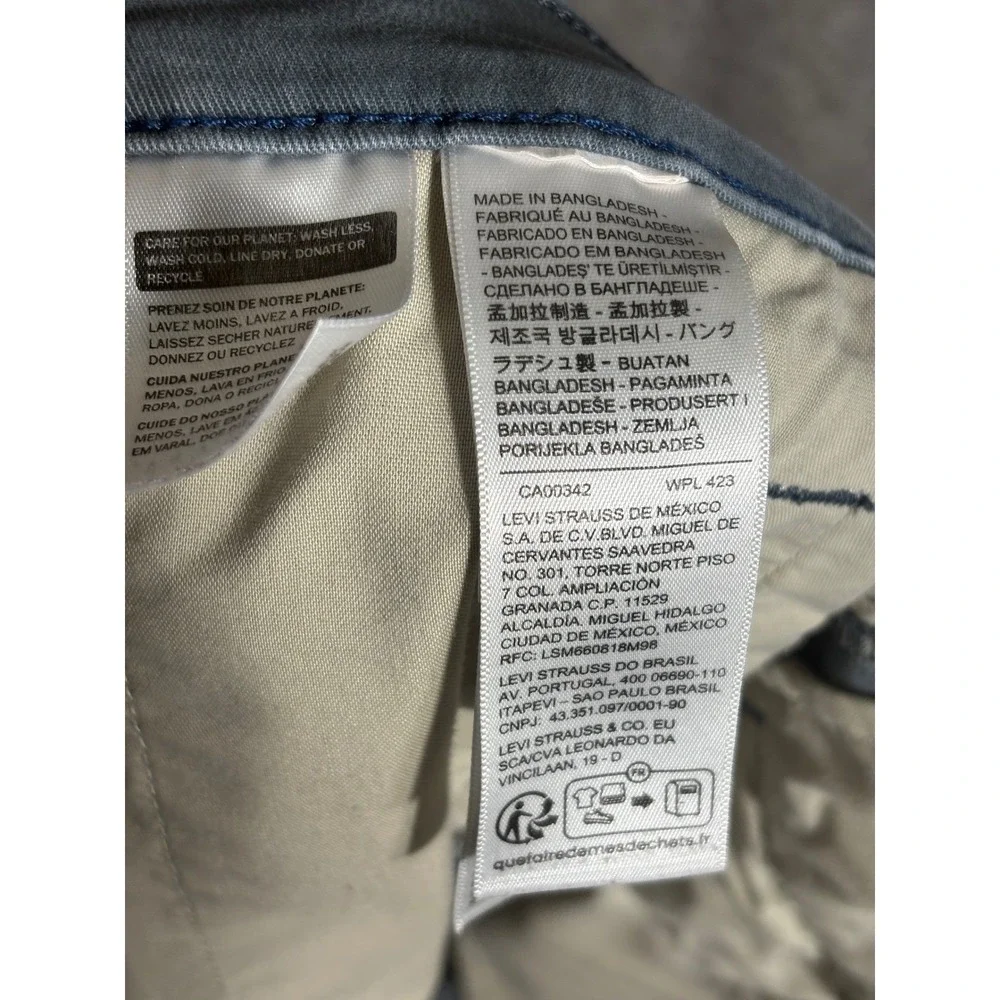 Levis XX Chino Standard Taper Gray Pants Mens 36x30 Stretch Twill 85226-0063